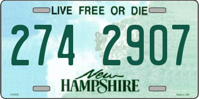 NH license plate 2742907