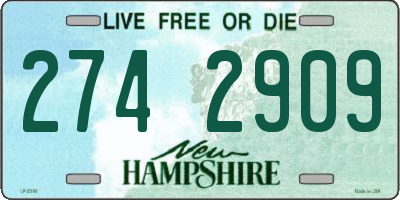 NH license plate 2742909