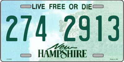 NH license plate 2742913
