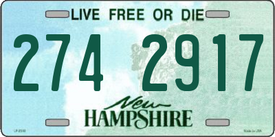NH license plate 2742917