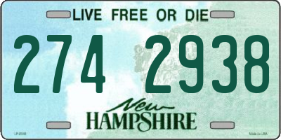 NH license plate 2742938