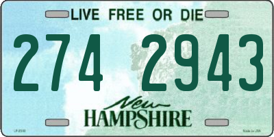 NH license plate 2742943