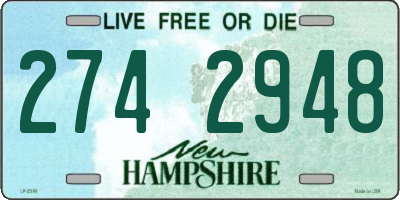 NH license plate 2742948