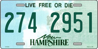 NH license plate 2742951
