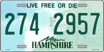 NH license plate 2742957