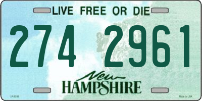 NH license plate 2742961