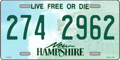NH license plate 2742962