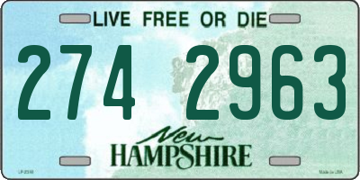 NH license plate 2742963