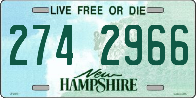 NH license plate 2742966