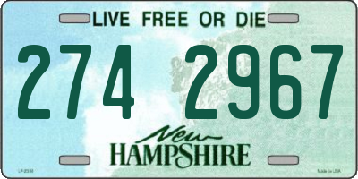 NH license plate 2742967