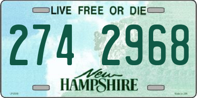 NH license plate 2742968