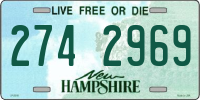 NH license plate 2742969
