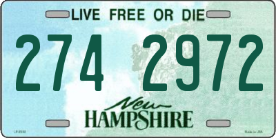 NH license plate 2742972