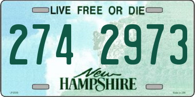 NH license plate 2742973