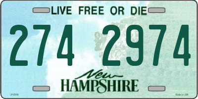 NH license plate 2742974