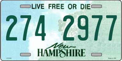 NH license plate 2742977
