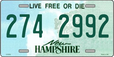 NH license plate 2742992