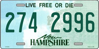 NH license plate 2742996