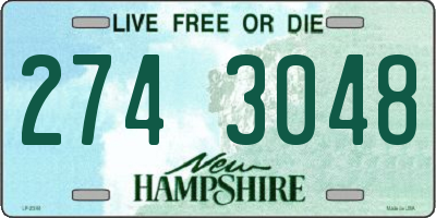 NH license plate 2743048