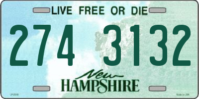NH license plate 2743132