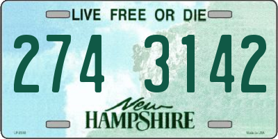 NH license plate 2743142