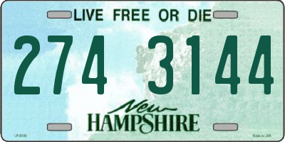 NH license plate 2743144