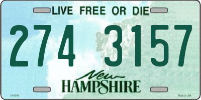 NH license plate 2743157
