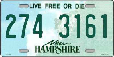NH license plate 2743161