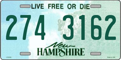 NH license plate 2743162