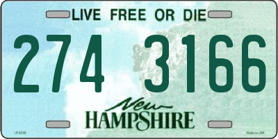 NH license plate 2743166