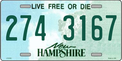 NH license plate 2743167