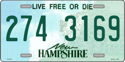 NH license plate 2743169