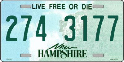 NH license plate 2743177