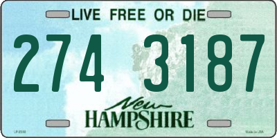 NH license plate 2743187