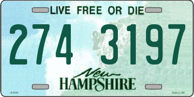 NH license plate 2743197