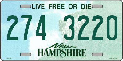 NH license plate 2743220