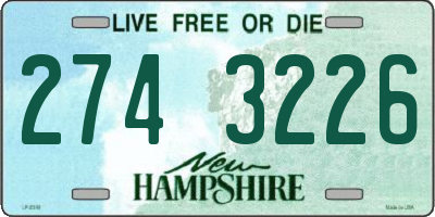 NH license plate 2743226