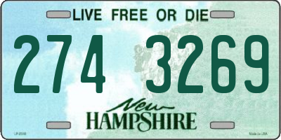 NH license plate 2743269