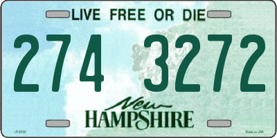 NH license plate 2743272