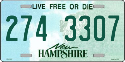 NH license plate 2743307