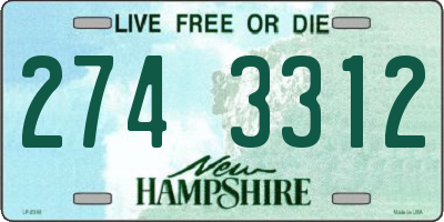 NH license plate 2743312