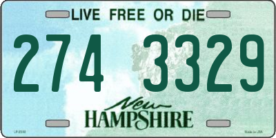 NH license plate 2743329