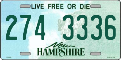 NH license plate 2743336