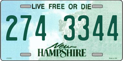 NH license plate 2743344