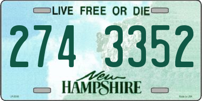 NH license plate 2743352