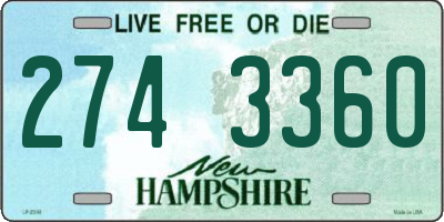 NH license plate 2743360