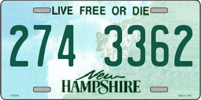 NH license plate 2743362