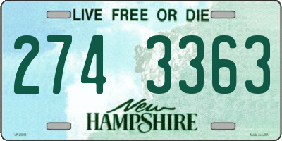 NH license plate 2743363