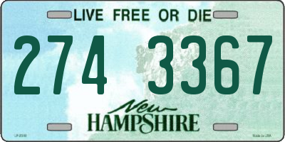 NH license plate 2743367