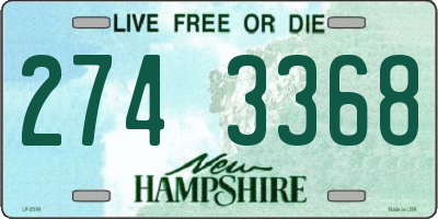 NH license plate 2743368
